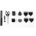 Orbozo CTP 1840 7-in-1 Hair Cutter - 5 Attachments 3 Accuracy Levels Cord/Cordless - Alloyed Steel Black - International Shipping Available - Buy Online on GoSupps.com
