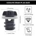 Hermard Yeti Cooler Drain Plug Replacement Accessories - 1 Pack/2 Pack/4 Pack | Fits Yeti, ORCA, and More | Black | Easy Installation - Buy Online on GoSupps.com