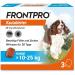 FRONTPRO Chewable Tablets for Dogs 10-25kg - 6-Month Tick & Flea Protection with Tweezers - International Shipping Available - Buy Online on GoSupps.com