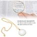 Magnifier Pendant Necklace 5X Monocle for Eye Costume Mini Magnify Glass Reeding Decorative Necklace for Library Reading Jewelry Crafts Needlework (gold) - Buy Online on GoSupps.com