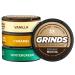 Grinds Coffee Pouches | Top 4 Flavors | Wintergreen, Caramel, Double Mocha, & Vanilla | Tobacco Free, Nicotine Free Healthy Alternative | 1 Pouch eq. 1/4 Cup of Coffee (Top 4 Flavors)