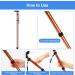 Supregear Folding Walking Stick - Adjustable & Lightweight Collapsible Walking Aid in Khaki | Ideal Travel Cane for Elderly Men & Women - Buy Online on GoSupps.com