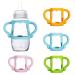 4pcs Handles for Dr Brown Baby Bottles  Wide Neck Baby Silicone Bottle Handles for Baby BPA-Free Baby Bottle Handles for Dr Brown Narrow Bottles  Easy to Hold (4 Colors)