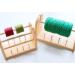 Hand U Journey Wood Spools Holder | 3-Thread Beech Rack Organizer for Macrame, Weaving, Sewing & Yarn - Buy Online on GoSupps.com