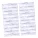 Angoily 120pcs Eyebrow Shaping Tool Makeup Tools Jewel Measurement Tool Vernier Caliper Sticker Disposable