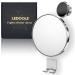 LEDOOLE Magnetic Adsorption Shower Mirror Fogless for Shaving with Razor Holder  6.7 Shatterproof Shaving Mirror with Handheld  Chrome  SEALANT FIX