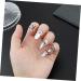 FOMIYES 5 Sets Nail Ring Finger Jewelry Rings for Women Ring for Women Finger Tip Women Ring Ladies Rings Women's Band Rings Red Jewelry Ring Decor Zinc Alloy Girl Miss White - Buy Online on GoSupps.com