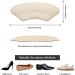 Heel Pads for Shoes - Cushions & Grips for Pain Relief | 4 Pairs Beige Heel Cushion Inserts for Men & Women - Buy Online on GoSupps.com