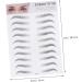 DRESSOOS 2pcs 3d Eyebrow Stickers Hair Like Eyebrows Eye Brow Natural Eyebrow Stencils Water Proof Tool 6d - Buy Online on GoSupps.com