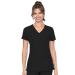 Med Couture Women's 'Activate' Refined Scrub Top Medium Black