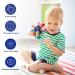 Bite Ring for Babies - Sensorimotor Gripping Ball & Teething Toy | Safe Chewable Rattle for 3-12 Months - Blue - Buy Online on GoSupps.com