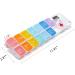 Cozycabin 7-Day Pill Organizer with Alarm - Large Weekly Vitamin & Medication Box (AM/PM) for Travel - Rainbow - Buy Online on GoSupps.com