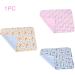 Kisbeibi Flannel Travel Diaper Changing Pad - Water Proof Bamboo Fiber - Reusable Baby Changing Mat - Pink Elephant Design - 30x45CM - Buy Online on GoSupps.com