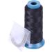 Black Hair Weaving Thread with 12 Curved Needles - Hair Extension Accessory for Wig Making - Buy Online on GoSupps.com