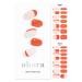ohora Semi Cured Gel Nail Strips (N More Orange) - Works with Any Nail Lamps Salon-Quality Long Lasting Easy to Apply & Remove - Includes 2 Prep Pads Nail File & Wooden Stick