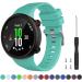 Watbro Compatible with Garmin Forerunner 45 Band  Soft Silicone Sport Replacement Watch Band  Fitness Strap Bracelet Wristband for Garmin Forerunner 45 Smartwatch Pink+Teal+Orange - Buy Online on GoSupps.com