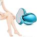 Crystal Hair Eraser, Painless Hair Removal Silky Hair Eraser for Women and Men, Fast and Easy Soft Smooth Silky Skin Magic Hair Removal Stone for Arms Legs BackAny Part (Sky Blue)