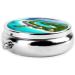 Maldives Scenery Round Pill Box - 3 Compartment Portable Organizer for Travel - Buy Online on GoSupps.com