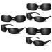 Healvian 4 pieces of visual correction hole blend Bulk schnapps glass glass schnapps glasses anti-fatigue glasses eye care product glasses protection Small hole as shown x 3 pieces mediumx3pcs
