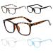 Reading Glasses Blue Light blocking Glasses for Women Men 5Pcs-Readers Anti UV Ray Square Nerd Eyeglasses 5pcs Mixed Color 1.75 x