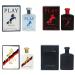 Play Cologne for Men (Red Extreme Bluesport Double Black Ultra Blue) Inspired by R.L.P.O.L.O - Pack of 4 x 100ml/3.4oz Each Edt Spray