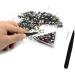 1440 pc Sparkly Round Flatback Rhinestones Set with Tweezers & Sorting Trays - for Crafts, Nails, Makeup, Shoes - SS20 - Buy Online on GoSupps.com