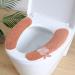 Hadeeong 4Pairs Plush Warm Toilet Seat Covers - Washable & Reusable Seat Pads for Winter - Fits All Toilet Seats - Buy Online on GoSupps.com