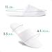 6 Pairs White Disposable Spa Slippers | Summer Cotton, Non-Slip, Breathable | Men and Women - Great for Hotel Guests and Travel - Buy Online on GoSupps.com