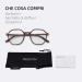 ZENOTTIC Blue Light Blocking Glasses - Hexagonal Anti-Blue Ray Eyeglasses for Men & Women - Tortoise Frames 1.0x - Buy Online on GoSupps.com