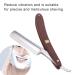 Premium Quality Professional Barber Razor - Single Blade Straight Edge with PU Leather Storage Bag for Mustache & Beard Grooming - Buy Online on GoSupps.com