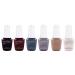 Gelish Fall 2022 Plaid Reputation Collection 9 mL Sized Bottles Quick Curing At Home Manicure Soak Off Gel Nail Polish Set 6 Pack