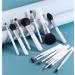 DFHBFG Makeup Brush Set Of 15 Brushes Loose Powder Blush Eyeshadow Brush Makeup Brush Set(As the picture shows D) As the picture shows D