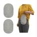 Ostomy Bag Cover Colostomy Pouch Covers Women with Round Opening Ileostomy Stomy Care Protector Wraps Cover - 2 Pcs (Gray)