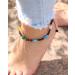 7 Chakra Lava Stone Ankle Bracelets for Women | Essential Oil Diffuser Jewelry | Meditation & Yoga Crystals Gifts - Buy Online on GoSupps.com