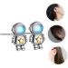 PACKOVE 3 Pairs Astronaut Earrings Personality Alloy Miss Jewelry - Buy Online on GoSupps.com