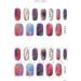 Zinipin Gellight Semi-Cured Gel Nail Strips | 24 Nail Wraps | Includes Nail Wipes Cuticle Stick & Nail File | Negative Space (Mood Day) - Buy Online on GoSupps.com
