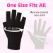 Baofuwan 2 Pairs UV Gloves for Nail Lamp Professional UPF50+ UV Protection Gloves for Manicures Nail Art Fingerless Gloves That Shield Skin from The Sun and Nail Lamp(Black) - Buy Online on GoSupps.com