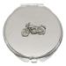 Vintage Motorbike Compact Mirror Handbag Gift With Free Engraving 386