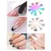 French Smile Line Tip Cutter Set - Nail Art Manicure Edge Trimmer Stencil - Almond V Shape Plate Guides Module - DIY Nail Acrylic Tool Kit - Buy Online on GoSupps.com