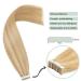 VARIO TAPE Real Hair Extensions - 20 Pieces 50g #12P613 Gold Brown Highlighted Blonde 16 inch Gift for Women - Buy Online on GoSupps.com