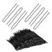 HYFEEL U Shaped Hair Pins Bun Hairpin Black Metal Bobby Pin Hair Clips for Updo Hair Styling Accessories for Women Bridal 150 Pcs (6cm/2.4 inch)