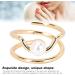 Pearl Fingernail Opening Ring Adjustable Size Finger Tip Ring Nail Art Charms Accessories for Parties Weddings Business Event Birthday(Gold) - Buy Online on GoSupps.com