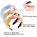 Women's & Girls Velvet Knot Headbands - Tie Dye Wide Turban Hair Accessories 3 Pack - Buy Online on GoSupps.com