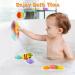 PROACC Silicone Suction Cup Spinner Bath Toys for Baby | Sensory Toy for Anxiety Relief | Travel Toys for Toddlers - 4PCS - Buy Online on GoSupps.com