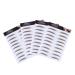 Balacoo 4pcs Eyebrow Stickers Makeup Stickers Hair- Authentic Eyebrows Eyebrow Tool Makeup Tools Cosmetic 4d 1 count (Pack of 1) Brown