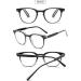 Vevesmundo Anti Blue Light Retro Reading Glasses - Black +1.0 to +4.0 - International Shipping - Buy Online on GoSupps.com