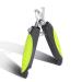 Nobleza pet nail -knobs professional claw scissors for dogs and cats stainless steel claw pliers high quality claw care nail clippers with safety protection safety lock and nail file dark gray & green