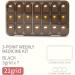 21 Compartments Weekly Pill Organizer | 3 Times a Day Pill Box | Travel-Friendly Vitamin & Supplement Case (Light Black - Buy Online on GoSupps.com