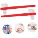 Minkissy 4-Piece Double-Sided Toothbrush Set | Prosthesis Cleaner & Denture Retention Tools | Travel-Friendly Oral Care Solutions - Buy Online on GoSupps.com