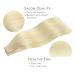 Real Hair Tape Extensions - 40PCS 60g 25cm 10 Inch Blonde - Silky Straight Skin Weft #613R Bleach Blonde - Buy Online on GoSupps.com